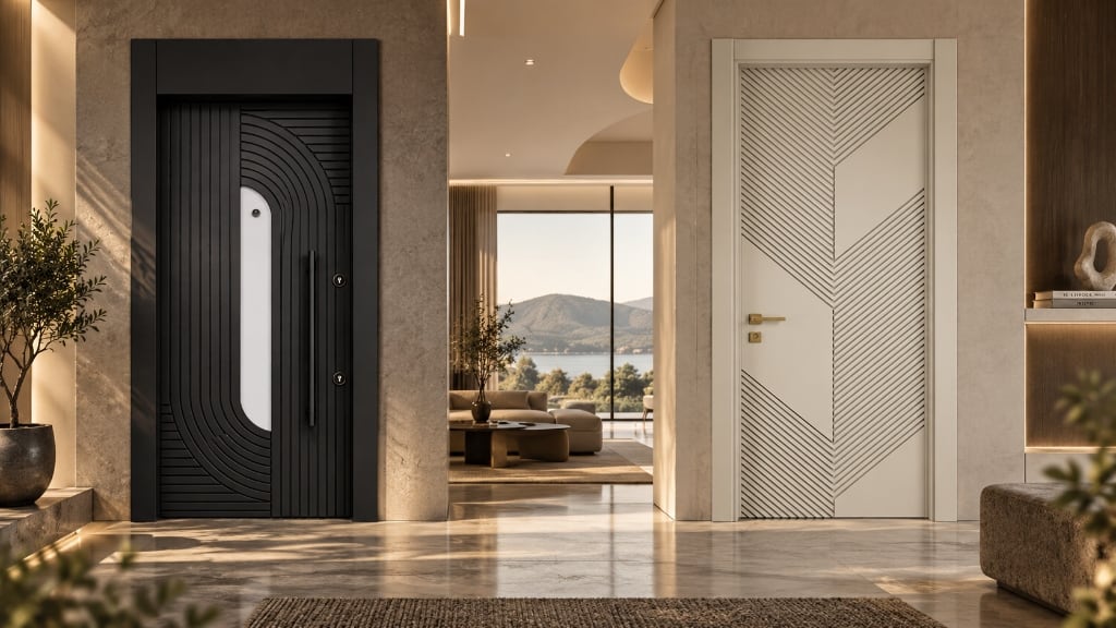 CNC Polished Flush Doors
